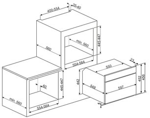 Компактный многофункциональный духовой шкаф Смег SF4390MCX фото 2 Компактный многофункциональный духовой шкаф Smeg SF4390MCX фото 2
