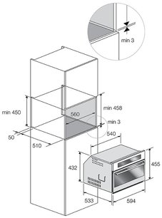 Встраиваемая микроволновая печь Фулгор Милано FCMO 4507 TM BK фото 4 Встраиваемая микроволновая печь Fulgor Milano FCMO 4507 TM BK фото 4