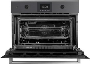 Компактный духовой шкаф с микроволнами Kuppersbusch CBM 6350.0 GPH 2 Black Chrome фото 2