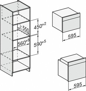 Компактный духовой шкаф с СВЧ Miele H7440BM OBSW новый с витрины фото 3