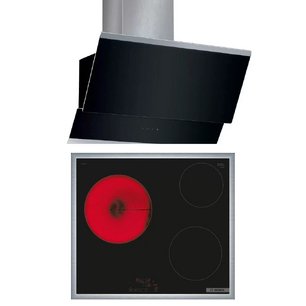 Bosch (варочная панель PKM645BB2E + вытяжка DWK 065G60T) фото
