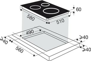 Индукционная варочная панель Брандт BPI364DPW фото 4 Индукционная варочная панель Brandt BPI364DPW фото 4