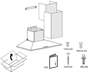 Вытяжка Пандо P-221/70 IX 730 E.C.S. 230/50 фото 4 Вытяжка Pando P-221/70 IX 730 E.C.S. 230/50 фото 4