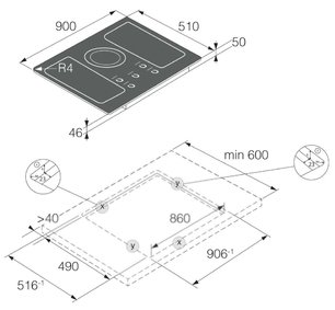 Варочная панель Аско HI1994MF фото 4 Варочная панель Asko HI1994MF фото 4