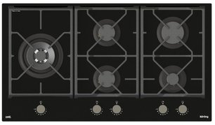 Газовая стеклянная варочная панель Кертинг HGG 9987 CTN FLC фото Газовая стеклянная варочная панель Korting HGG 9987 CTN FLC фото