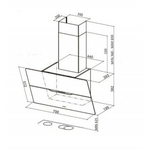 Вытяжка Фабер JOLIE BK A80 фото 4 Вытяжка Faber JOLIE BK A80 фото 4