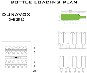 Винный шкаф Дунавокс DAB-25.62DB.TO фото 3 Винный шкаф Dunavox DAB-25.62DB.TO фото 3