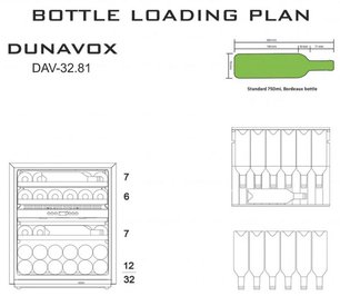 Винный шкаф Дунавокс DAV-32.81DSS.TO фото 4 Винный шкаф Dunavox DAV-32.81DSS.TO фото 4