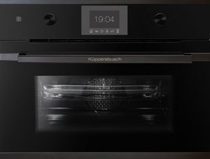 Компактный духовой шкаф с микроволнами Kuppersbusch CBM 6350.0 S6 Black Steel