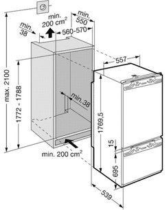Холодильник Либхер ICN 3056 Premium NoFrost фото 2 Холодильник Liebherr ICN 3056 Premium NoFrost фото 2