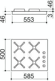Газовая варочная панель Баразза 1PSPT64 фото 3 Газовая варочная панель Barazza 1PSPT64 фото 3
