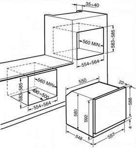Духовой шкаф Smeg SC855A-8 фото 2