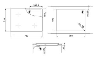 Варочная панель Смег SI1F7845B фото 4 Варочная панель Smeg SI1F7845B фото 4