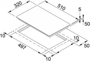 Независимая индукционная  варочная панель Франке FHFB 302 2I T фото 2 Независимая индукционная  варочная панель Franke FHFB 302 2I T фото 2