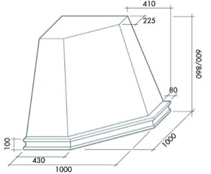 Вытяжка Фалмек Penta Ang (600) S дуб фото 2 Вытяжка Falmec Penta Ang (600) S дуб фото 2