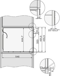Компактный духовой шкаф с СВЧ Миле H 7440 BMX 125 Gala Ed фото 4 Компактный духовой шкаф с СВЧ Miele H 7440 BMX 125 Gala Ed фото 4