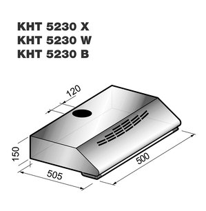 Вытяжка Кертинг KHT 5230 B фото 2 Вытяжка Korting KHT 5230 B фото 2