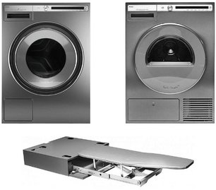 Asko Logic 8 (стиральная машина W4086C.T/3 + сушильная машина T408HD.T.P + гладильная доска HI1153T) фото
