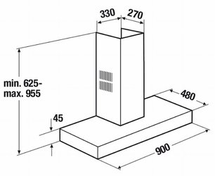 Настенная вытяжка Куперсбуш DW 9500.0 S черное стекло фото 2 Настенная вытяжка Kuppersbusch DW 9500.0 S черное стекло фото 2