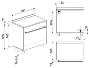 Варочный центр Смег C9GMN9-1 фото 4 Варочный центр Smeg C9GMN9-1 фото 4