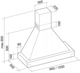 Вытяжка Falmec Dora 120 (600) S орех фото 4