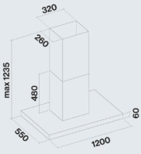 Вытяжка Фалмек PLANE ISOLA WHITE 120 PLUS фото 2 Вытяжка Falmec PLANE ISOLA WHITE 120 PLUS фото 2