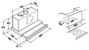 Встраиваемая вытяжка с выдвижным экраном Куперсбуш EDIP 6550.0 фото 2 Встраиваемая вытяжка с выдвижным экраном Kuppersbusch EDIP 6550.0 фото 2