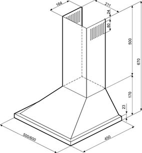 Вытяжка Krona BELLA 600 INOX SL фото 2 Вытяжка Krona BELLA 600 INOX SL фото 2