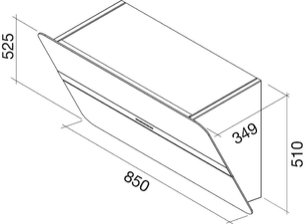 Вытяжка Фалмек Flipper 85 ix (800) ECP blue фото 2 Вытяжка Falmec Flipper 85 ix (800) ECP blue фото 2