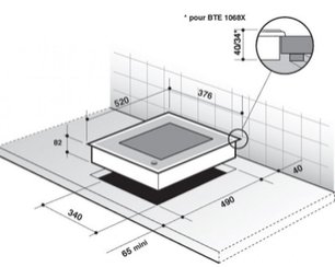 Модульная система Де Дитрих DTE 1068 X фото 3 Модульная система De Dietrich DTE 1068 X фото 3