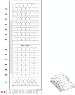 Винный шкаф Дунавокс DX-166.428DCK фото 4 Винный шкаф Dunavox DX-166.428DCK фото 4