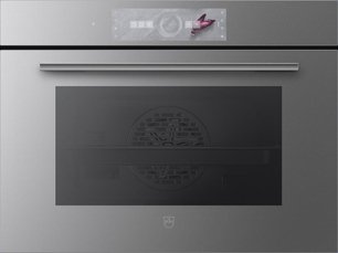 Духовой шкаф Фауцуг Combair V6000 45 C6T-21050 (платиновое стекло) фото Духовой шкаф V-ZUG Combair V6000 45 C6T-21050 (платиновое стекло) фото