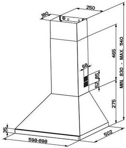 Вытяжка Фабер STRIP BK A60 фото 2 Вытяжка Faber STRIP BK A60 фото 2