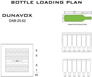 Винный шкаф Дунавокс DAB-25.62DSS.TO фото 4 Винный шкаф Dunavox DAB-25.62DSS.TO фото 4