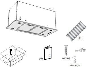 Встраиваемая вытяжка Пандо EVO/580.11 INOX V.850 SEC фото 3 Встраиваемая вытяжка Pando EVO/580.11 INOX V.850 SEC фото 3