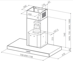 Вытяжка Faber Stilo DX/SP A120, правая фото 2