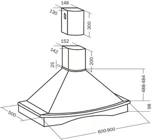 Вытяжка Тека Nubero 90 HP BEIGE фото 2 Вытяжка Teka Nubero 90 HP BEIGE фото 2