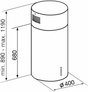 Вытяжка Кертинг KHA 4970 X Cylinder фото 4 Вытяжка Korting KHA 4970 X Cylinder фото 4