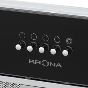 Встраиваемая вытяжка Krona KATE 600 GLASS BLACK PB фото 2 Встраиваемая вытяжка Krona KATE 600 GLASS BLACK PB фото 2