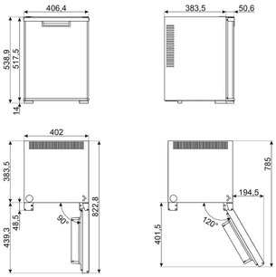 Минибар Смег MTE40 фото 4 Минибар Smeg MTE40 фото 4