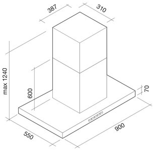 Вытяжка Фалмек Lumina isola 90 ix (800) NRS ECP фото 4 Вытяжка Falmec Lumina isola 90 ix (800) NRS ECP фото 4