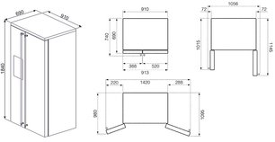 Холодильник Смег SBS8004AO фото 2 Холодильник Smeg SBS8004AO фото 2