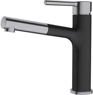 Смеситель Franke Centro с выдвижным шлангом оптика стали/оникс Смеситель Franke Centro с выдвижным шлангом оптика стали/оникс