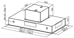 Встраиваемая вытяжка Фабер HEAVEN 2.0 X 120 фото 3 Встраиваемая вытяжка Faber HEAVEN 2.0 X 120 фото 3