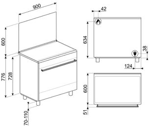 Варочный центр Смег CX91GM фото 2 Варочный центр Smeg CX91GM фото 2