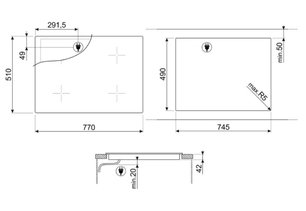 Варочная панель Смег SE385EMTB фото 4 Варочная панель Smeg SE385EMTB фото 4