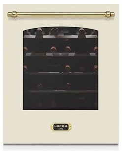 Встраиваемый винный шкаф Lofra ZBRBI36T BRASS две зоны фото