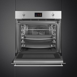 Духовой шкаф с паром Smeg SO6303APX фото 4