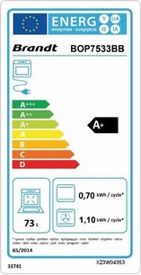 Встраиваемый духовой шкаф Брандт BOP7533BB фото 3 Встраиваемый духовой шкаф Brandt BOP7533BB фото 3