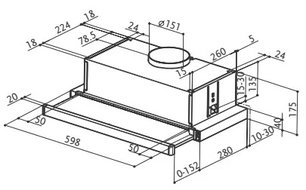 Встраиваемая вытяжка Faber Flexa Vitro W A50 фото 2